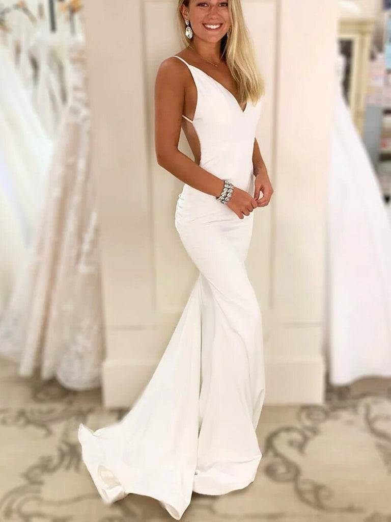 Clearance Sale Elegant White Evening Dress Short Sleeve Pearls Beading Long  Prom Formal Gowns for Women Vestidos De Noche - AliExpress